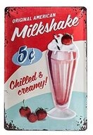 Nostalgic-Art Metallschild Blechschild 20 x 30cm - USA - Milkshake