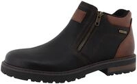 Bikerboots ROMIKA, Herren, Gr. 40, schwarz (schwarz, braun), Lederimitat, Schuhe