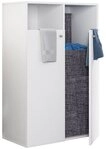 VCM Hochschrank W&auml;scheschrank W&auml;schetruhe W&auml;schebox Dreso XL 2-f (1-St)