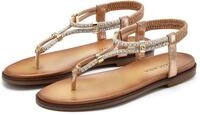 Zehentrenner LASCANA "Sandale, Sommerschuh, offener Schuh", Damen, Gr. 41, rosa