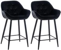 CLP Barhocker Gibson (Set, 2 St., 2er), Fu&szlig;st&uuml;tze, stabiles Metall-Gestell