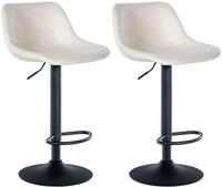 CLP Barhocker Loft (Set, 2er), Bezug aus Samt, Stoff oder Kunstleder