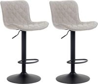 CLP Barhocker Emma (Set, 2er), mit Fu&szlig;st&uuml;tze, h&ouml;henverstellbar