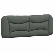 vidaXL Kopfteil, Bett Kopfteil-Kissen Dunkelgrau 140 cm Stoff