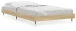 vidaXL Bettgestell, Bettrahmen Sonoma-Eiche 100x200 cm Holzwerkstoff