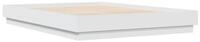 vidaXL Bettgestell 140 x 200 cm Bettgestell Wei&szlig; 140x200 cm Spanplatte Bett
