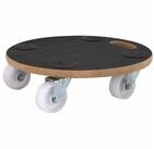 Siena Garden Pflanzenroller Transportroller, &Oslash; 38 cm, braun Tragkraft: 200 kg