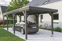 Skanholz Einzelcarport Grunewald, BxT: 321x796 cm, 289 cm Einfahrtsh&ouml;he, mit