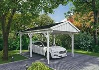 Skanholz Einzelcarport Fichtelberg, BxT: 317x566 cm, 273 cm Einfahrtsh&ouml;he, mit