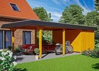 Skanholz Einzelcarport Wendland, BxT: 409x870 cm, 210 cm Einfahrtsh&ouml;he