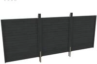 Skanholz Carport-R&uuml;ckwand, BxH:550x200 cm, aus Profilschalung