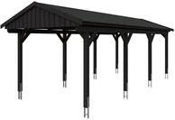 Skanholz Einzelcarport Fichtelberg, BxT: 317x808 cm, 303 cm Einfahrtsh&ouml;he