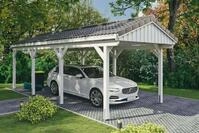 Skanholz Einzelcarport Fichtelberg, BxT: 317x808 cm, 273 cm Einfahrtsh&ouml;he, mit