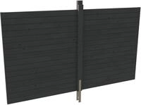 Skanholz Carport-R&uuml;ckwand, BxH:355x200 cm, aus Profilschalung