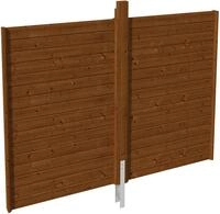 Skanholz Carport-R&uuml;ckwand, BxH:291x200 cm, aus Profilschalung