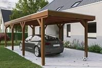 Skanholz Einzelcarport Grunewald, BxT: 321x796 cm, 289 cm Einfahrtsh&ouml;he, mit