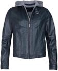 Lederjacke JCC "Lederjacke 31024030", Damen, Gr. 34, schwarz (navy), Obermaterial: