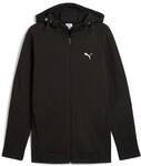 Kapuzensweatshirt PUMA "EVOSTRIPE FULL-ZIP HOODIE DK", Herren, Gr. S, schwarz (puma