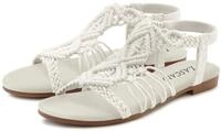 LASCANA Sommerschuh Sandale Sandalette, Sommerschuh mit elastischem Riemchen VEGAN