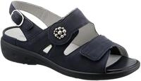 Riemchensandale WALDL&Auml;UFER "Kara-Soft", Damen, Gr. 3,5 (36), blau (dunkelblau),