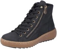 Winterboots RIEKER, Damen, Gr. 36, schwarz, Lederimitat, Schuhe Winterboots, mit