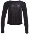 Langarmshirt WINSHAPE "AET119LS", Damen, Gr. XS, schwarz (panther, schwarz), 85%