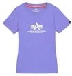 T-Shirt ALPHA INDUSTRIES "New Basic T-Shirt BL W", Damen, Gr. XS, lila (electric