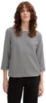 TOM TAILOR Langarmshirt Loose mit Kn&ouml;pfen an der Schulter
