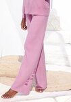 Elbsand Strickhose mit weitem Bein und eingestricktem Logo, Loungewear