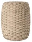 jankurtz Sitzhocker Moon aus Kunststoff, &Oslash; 40 cm, Taupe