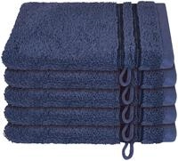 Schiesser Waschhandschuh Milano im 5er Set, (5-St), mit Webbord&uuml;re