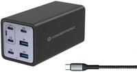 Conceptronic 6-Port 200W GaN USB-PD 3.1-Ladeger&auml;t mit USB-C-Ladekabel, USB-C x 4, U