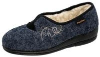 Fischer-Markenschuh Dora Hausschuh zum Schlupfen, Schurwollfutter, Wollfilz, w&auml;rmend