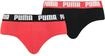 Slip PUMA, Herren, Gr. S, rot (rot, schwarz), Obermaterial: 95% Baumwolle, 5%
