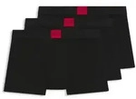 HUGO Trunk (Set, 3-St) mit kontrastfarbenen Logobadge schwarz M