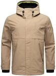 Regenjacke STONE HARBOUR "Outdoorjacke Zanjaar", Herren, Gr. S, beige (sand beige),