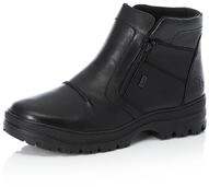Winterstiefelette RIEKER "Flip Grip", Herren, Gr. 40, Schurwolle, schwarz, Leder,