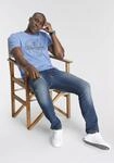 T-Shirt DELMAO, Herren, Gr. S (44/46), blau (hellblau), Single Jersey, Obermaterial: