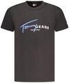 Tommy Hilfiger Equestrian T-Shirt Nachhaltiges Herren T-Shirt Schwarz mit...