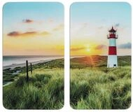Maximex Herd-Abdeckplatte Herdabdeckplatten LIGHTHOUSE, Glas, 2er-Set, Glas,