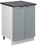 Vicco Unterschrank Fame-Line, Hellblau-grau/Wei&szlig;, 60 cm, AP Anthrazit (1-St)