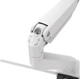 FELLOWES Monitor-Halterung Monitorarm Eppa Crossbar wei&szlig; 8 kg mit Tischklemme