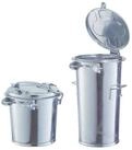 RENNER M&uuml;lleimer M&uuml;lleimer 50l Stahlbl.TZN o.B&uuml;gel
