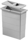 Hailo Einbaum&uuml;lleimer Hailo Inneneimer 1075989 mit Deckel hellgrau 320x156x350...