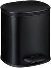 relaxdays M&uuml;lleimer 5 l Bad M&uuml;lleimer mit 2 Innenbeh&auml;ltern, schwarz