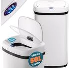 monzana M&uuml;lleimer, 50 L Automatik Sensor M&uuml;lleimer LED Display M&uuml;llbeh&auml;lter