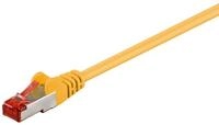 Goobay CAT 6 Patchkabel, S/FTP (PiMF), Gelb, 1 m - CCA Kupfergemisch...