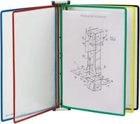 Tarifold F&auml;chermappe Sichttafel-Wandsystem magnetisch A4 grau mit 5 Sichttafeln