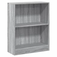 vidaXL B&uuml;cherregal, Buchregal Grau Sonoma 60x24x76 cm Holzwerkstoff