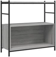 vidaXL B&uuml;cherregal B&uuml;cherregal Grau Sonoma 80x30x78,5 cm Holzwerkstoff und...